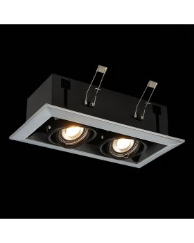 ST250.148.02 Св-к встр. Черный GU10 2*50W L245xW126xH70 220V Без ламп HEMI-foto4