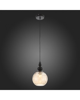 SL374.313.01 Подвес ST-Luce Черный/Янтарный E27 1*40W BACINETO-foto7