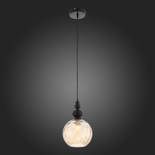 SL374.313.01 Подвес ST-Luce Черный/Янтарный E27 1*40W BACINETO-foto7