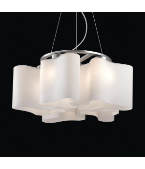 SL118.503.05 Люстра подвесная ST-Luce Серебристый/Белый E27 5*60W ONDE 2-foto3