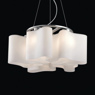 SL118.503.05 Люстра подвесная ST-Luce Серебристый/Белый E27 5*60W ONDE 2-foto3