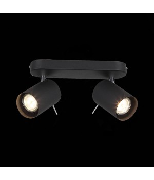 SL597.401.02 Спот ST-Luce Черный, Хром/Черный GU10 LED 2*3W FANALE-foto4