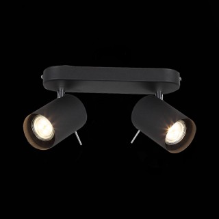SL597.401.02 Спот ST-Luce Черный, Хром/Черный GU10 LED 2*3W FANALE-foto4