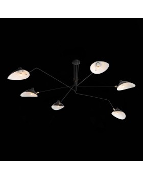 SL305.402.06 Люстра потолочная ST-Luce Черный/Черный, Белый E27 6*60W SPRUZZO-foto4