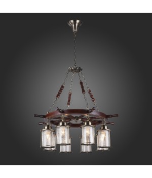 SL150.303.08 Люстра подвесная ST-Luce Бронза, коричневый/Прозрачный с эфектом трещин E27 8*40W VOLANTINO-foto6