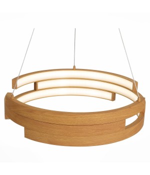 SL963.703.01 Люстра подвесная ST-Luce Светлое дерево/Светлое дерево, Белый LED 1*45W 4000K GENUINE-foto14