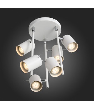 SL597.502.06 Люстра подвесная ST-Luce Белый/Белый GU10 6*3W FANALE-foto3