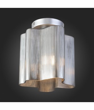 SL117.702.01 Светильник потолочный ST-Luce Серебристый/Дымчатый E27 1*60W ONDE-foto5