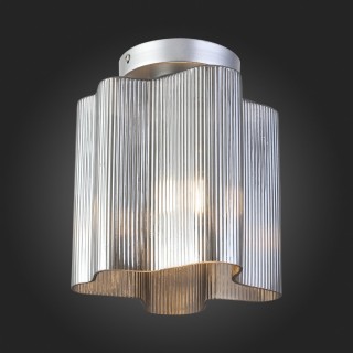 SL117.702.01 Светильник потолочный ST-Luce Серебристый/Дымчатый E27 1*60W ONDE-foto5