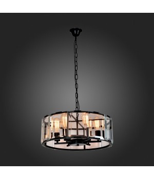 SL276.403.07 Люстра подвесная ST-Luce Черный/Прозрачный E27 7*60W PELTRO-foto3