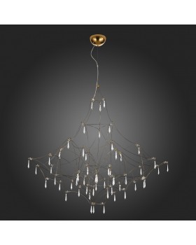 SL797.213.114 Люстра подвесная ST-Luce Золотистый, Прозрачный LED 114*0,45W 3000K GRAVETTA-foto6