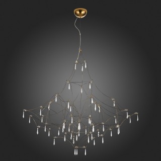 SL797.213.114 Люстра подвесная ST-Luce Золотистый, Прозрачный LED 114*0,45W 3000K GRAVETTA-foto6