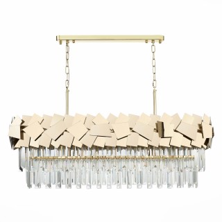 SL1232.203.07 Люстра подвесная ST-Luce Золотистый/Прозрачный, Золотистый E14 7*60W CASERTA-foto3