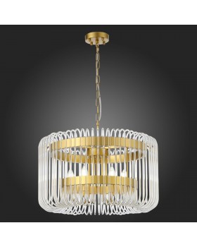 SL1228.203.06 Люстра подвесная ST-Luce Золотистый/Прозрачный E14 6*40W GROSSETO-foto9