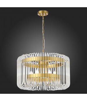 SL1228.203.06 Люстра подвесная ST-Luce Золотистый/Прозрачный E14 6*40W GROSSETO-foto9