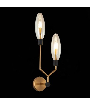 SL1174.301.02 Бра ST-Luce Латунь/Коньячный G9 2*5W DESIMA-foto3