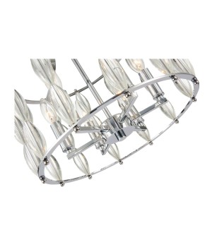 SL1140.102.06 Светильник потолочный ST-Luce Хром, Прозрачный/Прозрачный,Хром E14 6*40W SOGARTE-foto12