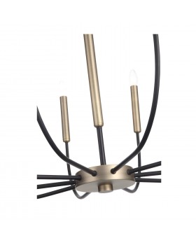 SLD008.423.10 Люстра подвесная ST-Luce Латунь, Черный E14 10*40W LAMDARIO-foto10