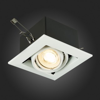 ST250.558.01 Св-к встр. Черный, Белый GU10 1*50W  IP20 L126xW126xH70 220V Без ламп HEMI-foto5