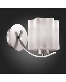 SL117.501.01 Бра ST-Luce Серебристый/Белый с полосками E27 1*60W ONDE-foto3