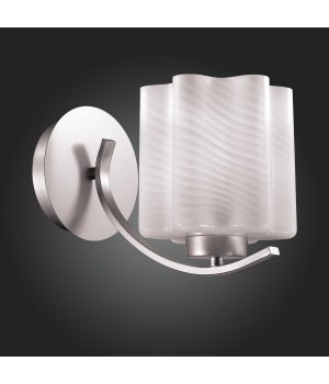 SL117.501.01 Бра ST-Luce Серебристый/Белый с полосками E27 1*60W ONDE-foto3