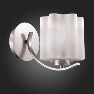 SL117.501.01 Бра ST-Luce Серебристый/Белый с полосками E27 1*60W ONDE-foto3