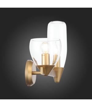 SL1119.201.02 Светильник настенный ST-Luce Золотистый/Прозрачный E14 2*40W TENERESA-foto8