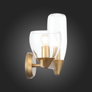 SL1119.201.02 Светильник настенный ST-Luce Золотистый/Прозрачный E14 2*40W TENERESA-foto8