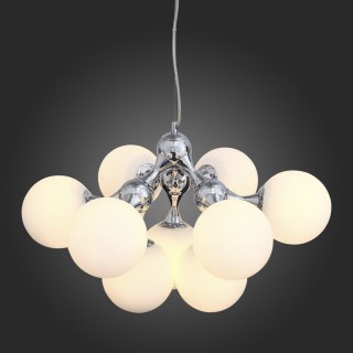 SL549.103.09 Люстра подвесная ST-Luce Хром/Белый E27 9*60W ARTE-foto8