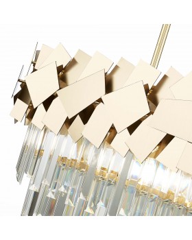 SL1232.203.07 Люстра подвесная ST-Luce Золотистый/Прозрачный, Золотистый E14 7*60W CASERTA-foto4
