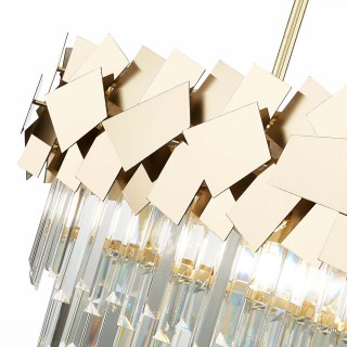 SL1232.203.07 Люстра подвесная ST-Luce Золотистый/Прозрачный, Золотистый E14 7*60W CASERTA-foto4