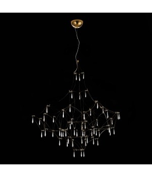 SL797.203.114 Люстра подвесная ST-Luce Золотистый, Шампань LED 114*0,45W 3000K GRAVETTA-foto5