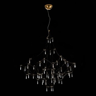 SL797.203.114 Люстра подвесная ST-Luce Золотистый, Шампань LED 114*0,45W 3000K GRAVETTA-foto5