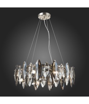 SL1227.103.08 Люстра подвесная ST-Luce Никель/Прозрачный E14 8*40W ANCONA-foto7