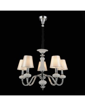 SL654.503.05 Люстра подвесная ST-Luce Хром, Белый, Прозрачный/Белый E14 5*40W LUME-foto4