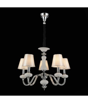 SL654.503.05 Люстра подвесная ST-Luce Хром, Белый, Прозрачный/Белый E14 5*40W LUME-foto4