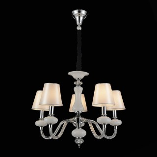 SL654.503.05 Люстра подвесная ST-Luce Хром, Белый, Прозрачный/Белый E14 5*40W LUME-foto4