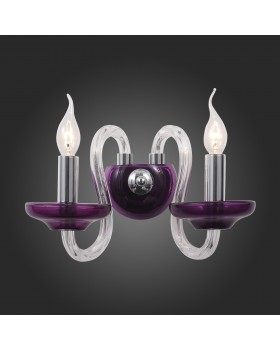 SL757.801.02 Бра ST-Luce Хром, Пурпурный/Пурпурный E14 2*40W NINFA-foto3