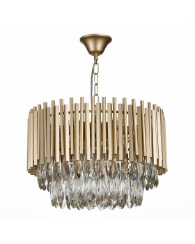 SL1625.203.09 Люстра подвесная ST-Luce шампань/шампань, прозрачный E14 9*40W Barletta-foto2