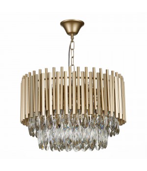 SL1625.203.09 Люстра подвесная ST-Luce шампань/шампань, прозрачный E14 9*40W Barletta-foto2