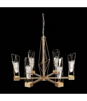 SL815.203.06 Люстра подвесная ST-Luce Матовое золото/Матовое золото, Прозрачный LED 6*8W 4000K PROGETTO-foto8