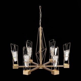 SL815.203.06 Люстра подвесная ST-Luce Матовое золото/Матовое золото, Прозрачный LED 6*8W 4000K PROGETTO-foto8