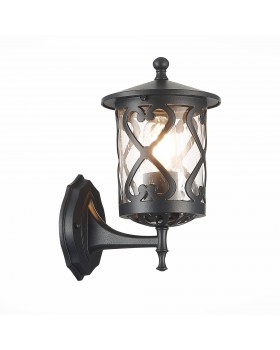 SL085.401.01 Светильник уличный настенный ST-Luce Черный/Черный, Прозрачный E27 1*60W LORNE-foto3