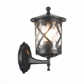 SL085.401.01 Светильник уличный настенный ST-Luce Черный/Черный, Прозрачный E27 1*60W LORNE-foto3