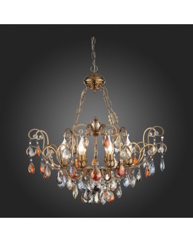 SL421.303.08 Люстра подвесная ST-Luce Бронза/Мульти E14 8*40W VIANETA-foto3