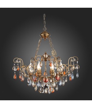 SL421.303.08 Люстра подвесная ST-Luce Бронза/Мульти E14 8*40W VIANETA-foto3