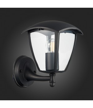 SL081.401.01 Светильник уличный настенный ST-Luce Черный/Черный, Прозрачный E27 1*40W SIVINO-foto8