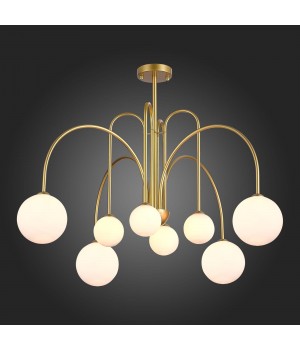 SL1204.202.08 Люстра потолочная ST-Luce Золотистый/Белый G9 8*5W JINETO-foto5