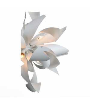 SL453.503.06E Люстра подвесная ST-Luce Белый/Белый E14 6*40W SPIRAGLIO-foto2