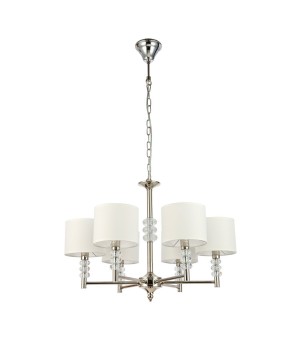 SL1751.103.06 Люстра подвесная ST-Luce Никель/Белый E14 6*40W ENITA-foto2
